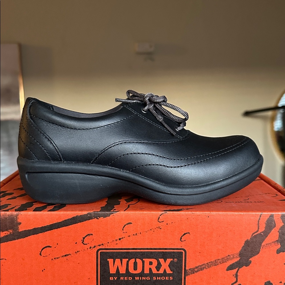 Worx‎ by Red Wing Shoes Black Slip Resistant Shoes  6113 Size 5
